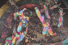 Jake Chapman - IN THE REALM OF THE SENSELESS. Watercolor Goya Disasters of War