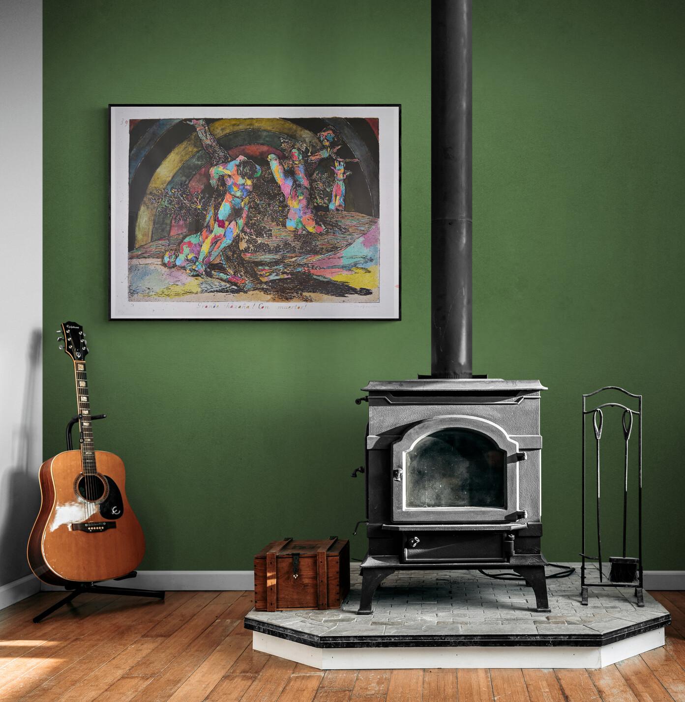 Jake Chapman - IN THE REALM OF THE SENSELESS. Watercolor Goya Disasters of War For Sale 8