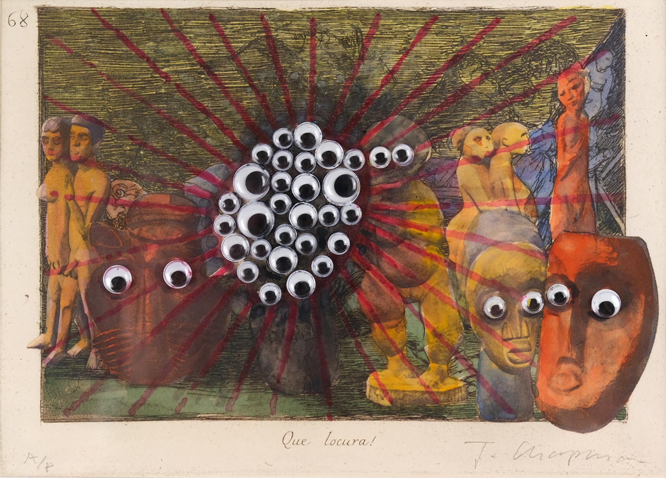 British Jake Chapman 'THE WORLD IS DEEPER THAN THE DAY THINKS' Unique Signed AP, 2022 For Sale