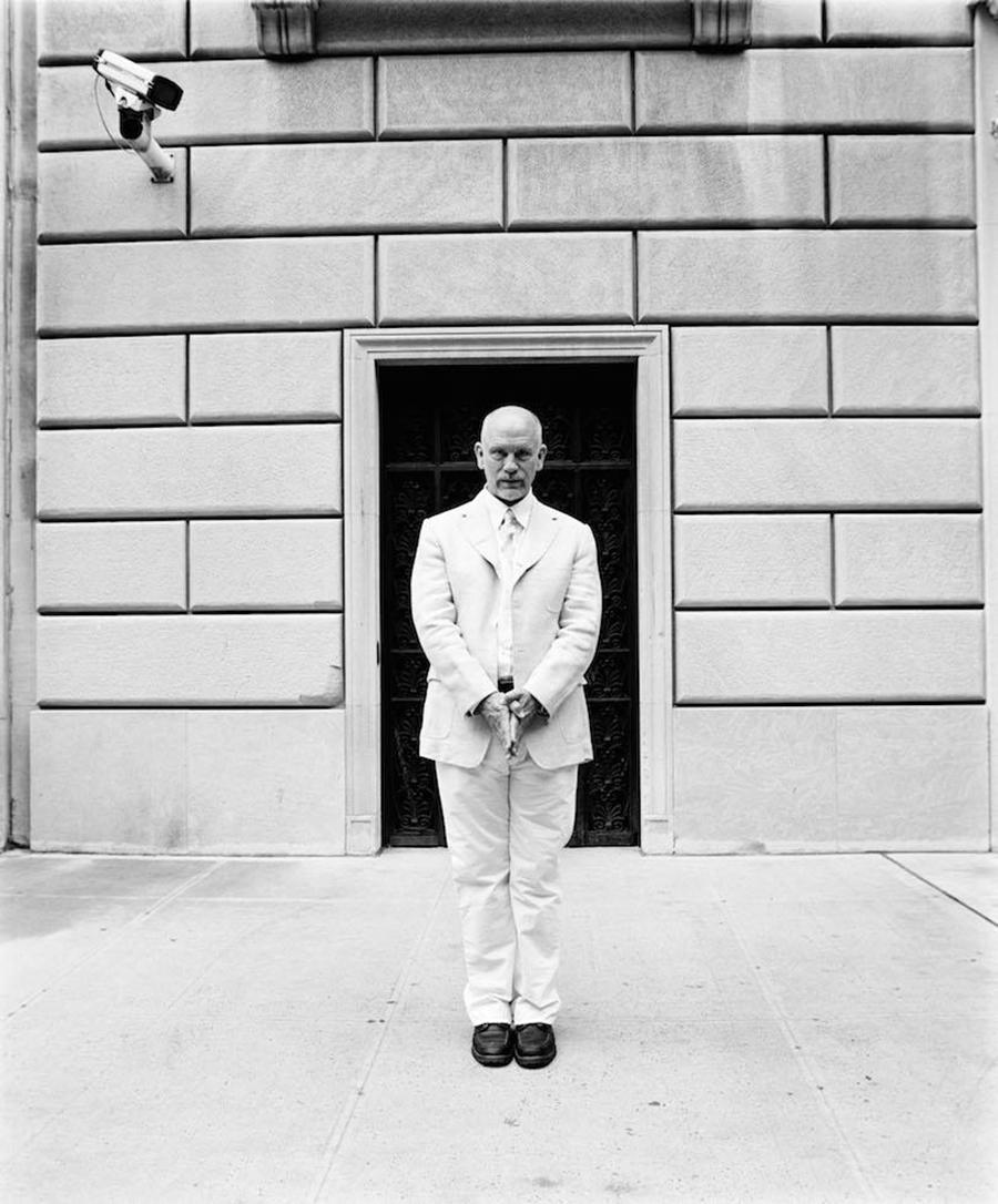 Jake Chessum Black and White Photograph - John Malkovich, NYC