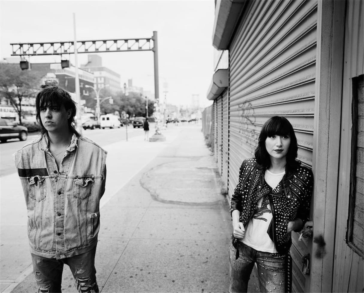 Jake Chessum Black and White Photograph - Julian Casablancas & Karen O, New York City