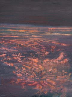 Dites bonjour à nos nuages bien-aimés, dites que nos retrouvailles sont proches, peinture
