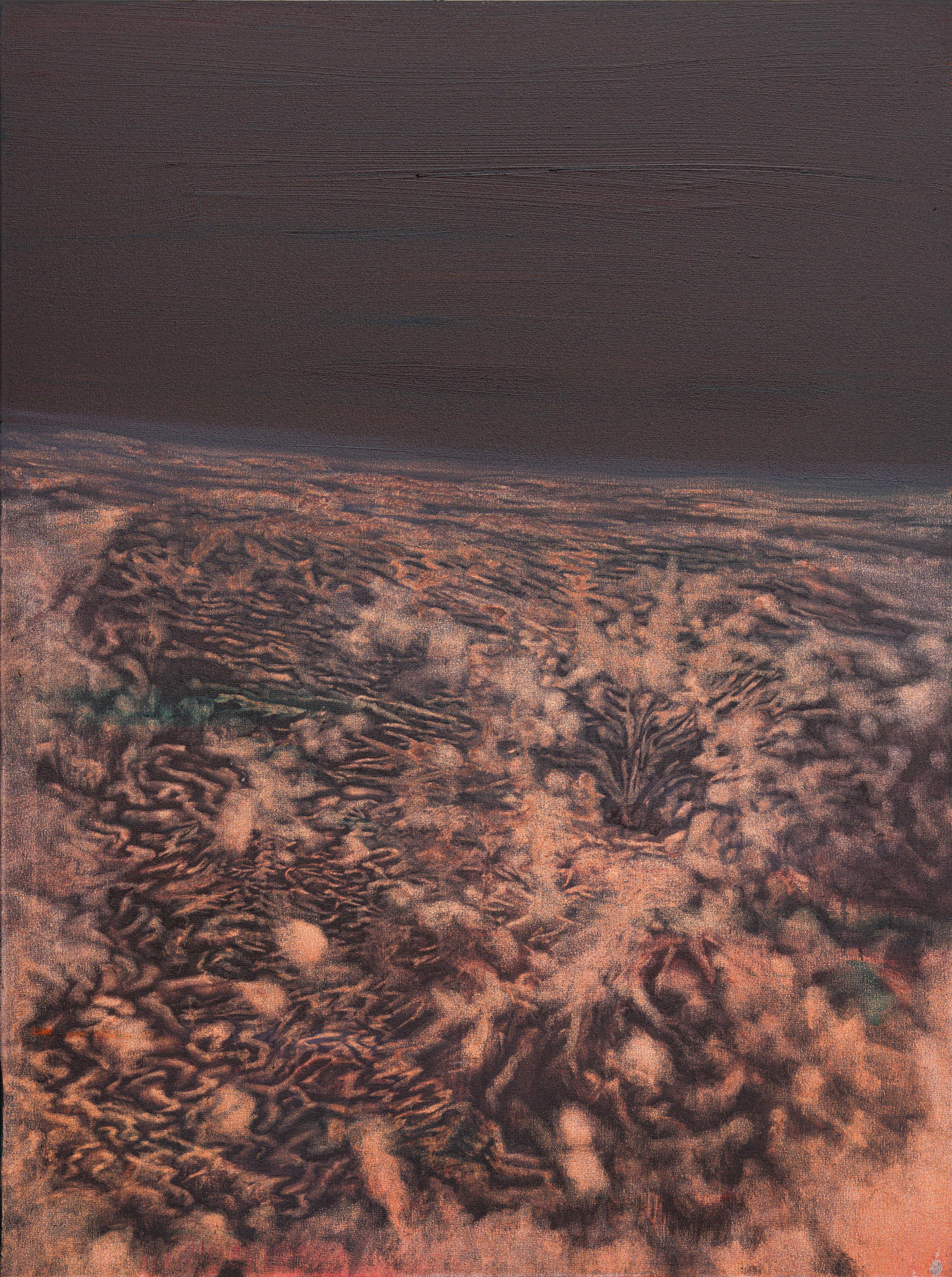 Jake Michael Singer Abstract Painting - Say hello to our beloved clouds, say our reunion is near, painting