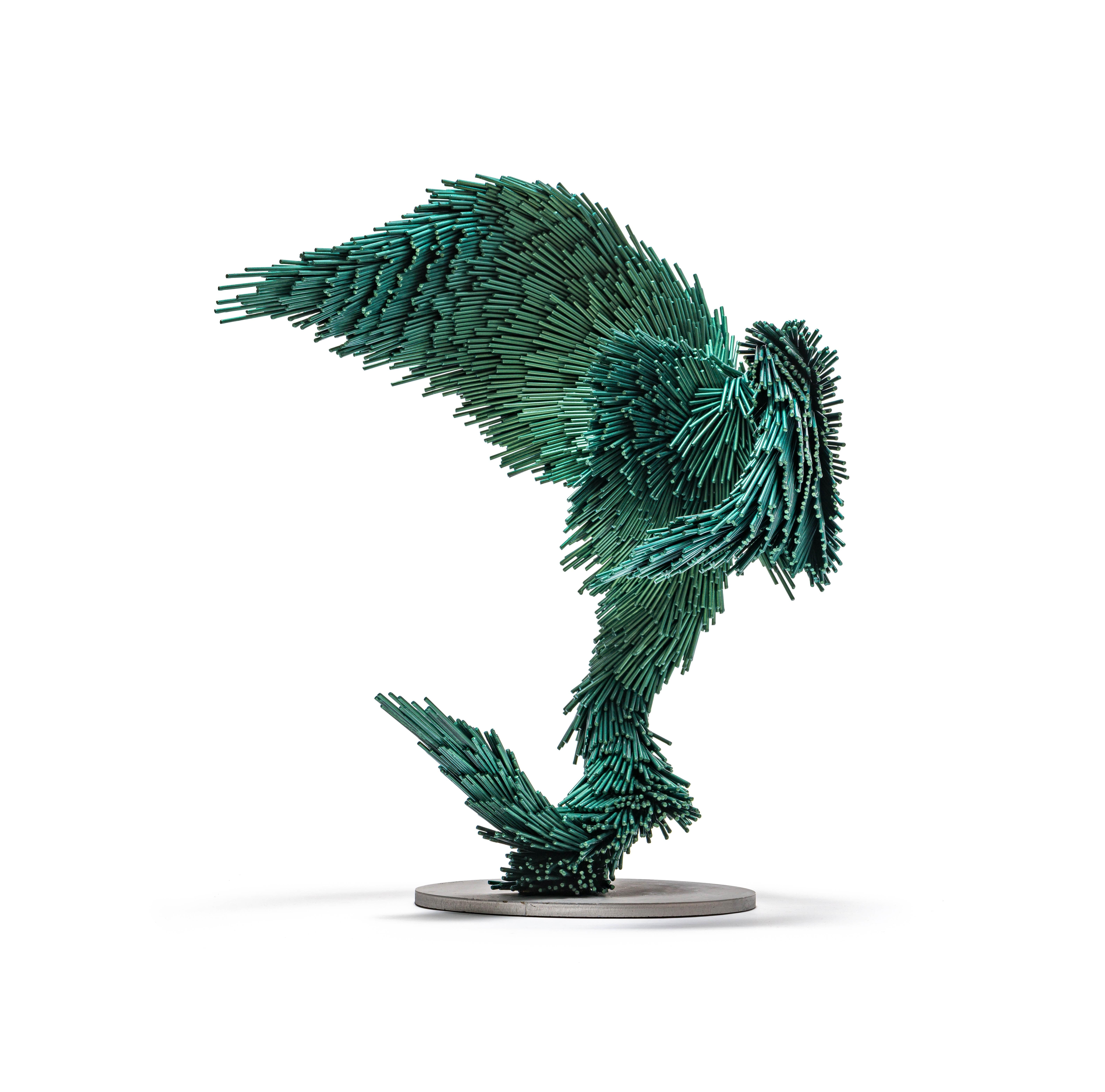Green Magic Murmuration - Sculpture by Jake Michael Singer