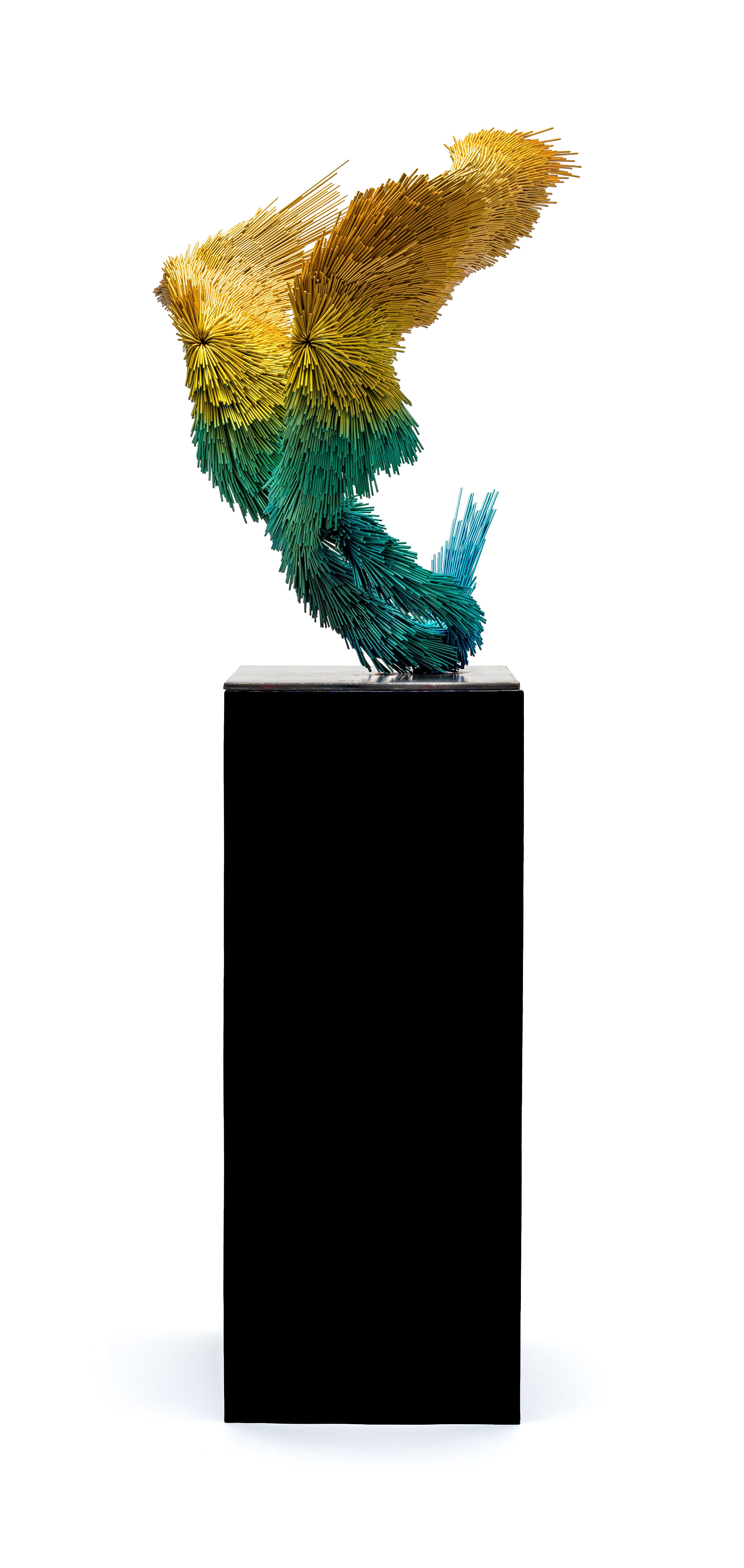 Jake Michael Singer works across different mediums, including sculpture, photography, drawing and painting. His art focuses primarily on materiality, myth, and catharsis. 

Singer calls these sculptures “Murmurations”. The etymology of Murmuration