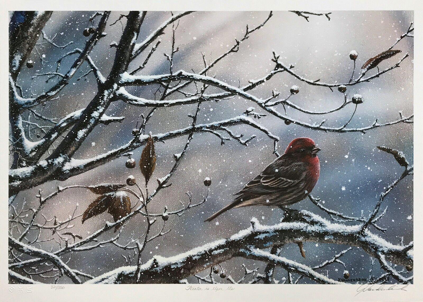 Jake Vandenbrink Figurative Print - WINTER IS UPON US