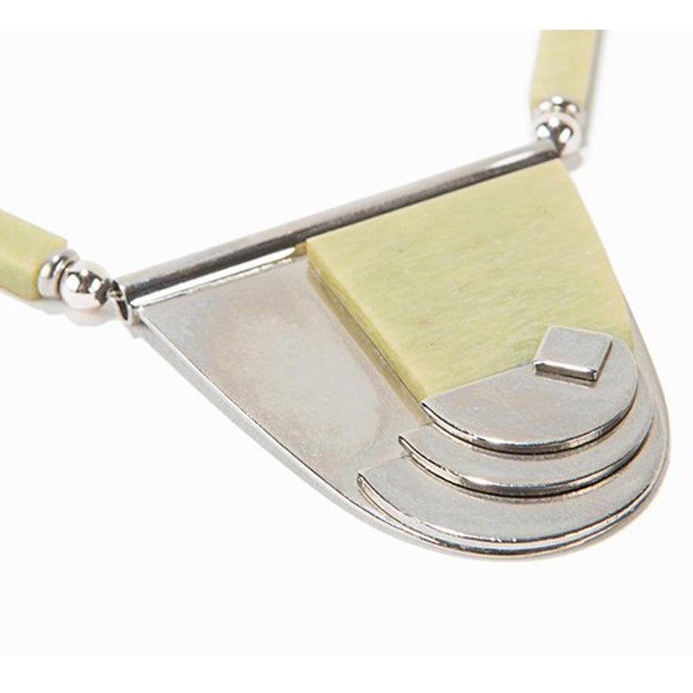 Jakob Bengel, Art Deco necklace with galalith, c. 1930 For Sale at 1stDibs