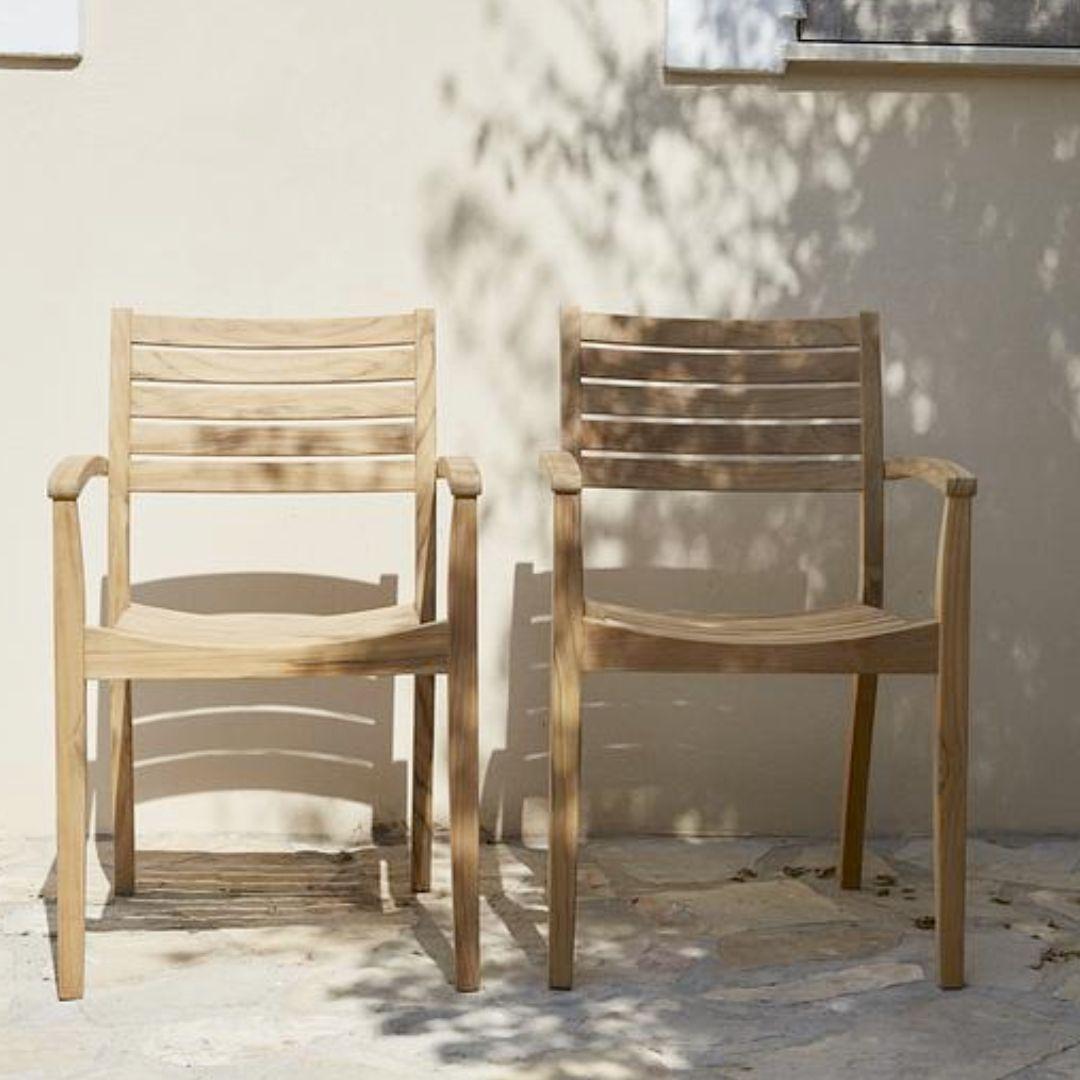 Contemporary Jakob Berg Outdoor 'Ballare' Teak Chair for Skagerak For Sale