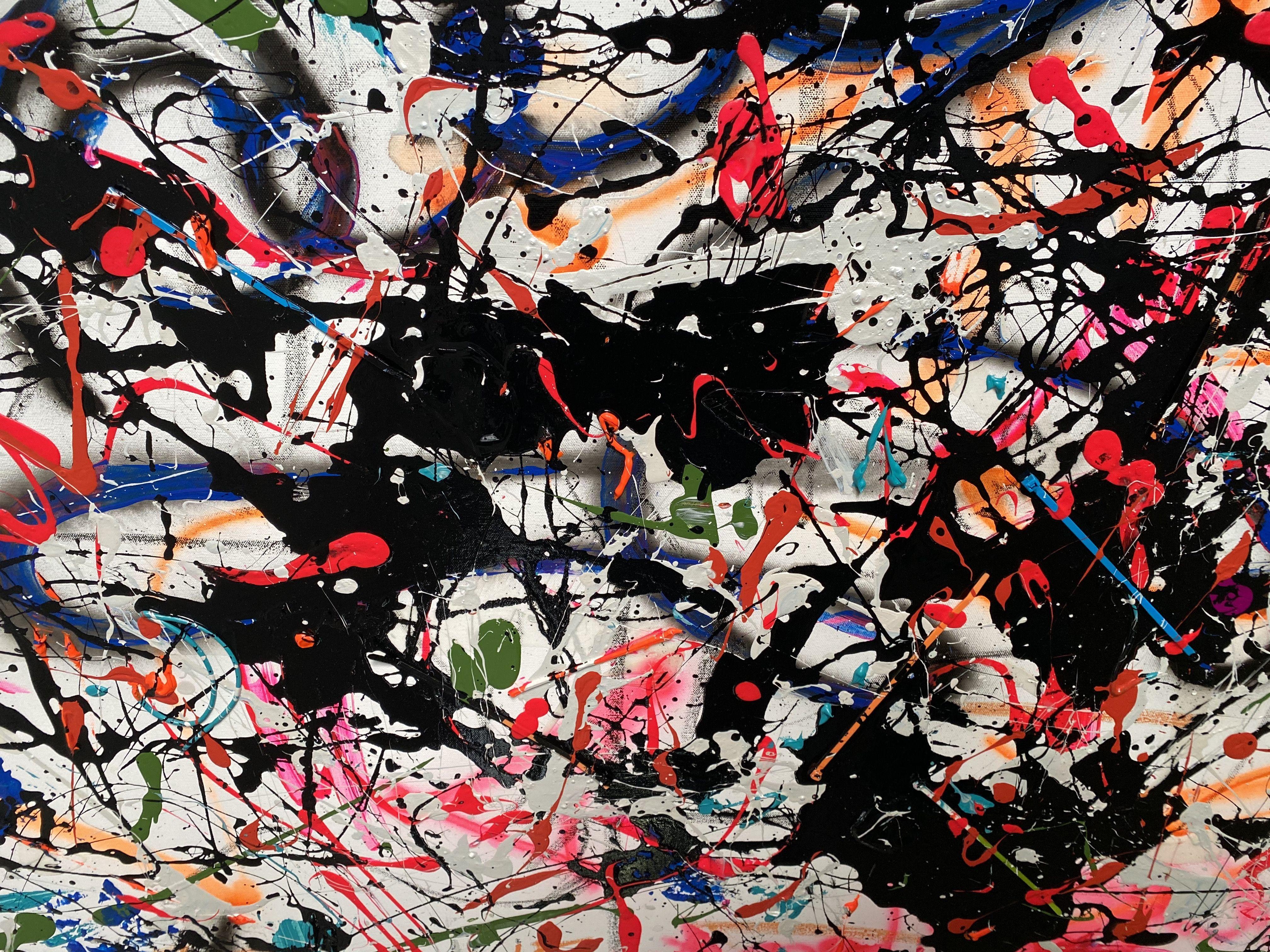 Unconscious Boundaries, Mixed Media on Canvas - Abstract Mixed Media Art by Jakob Gold