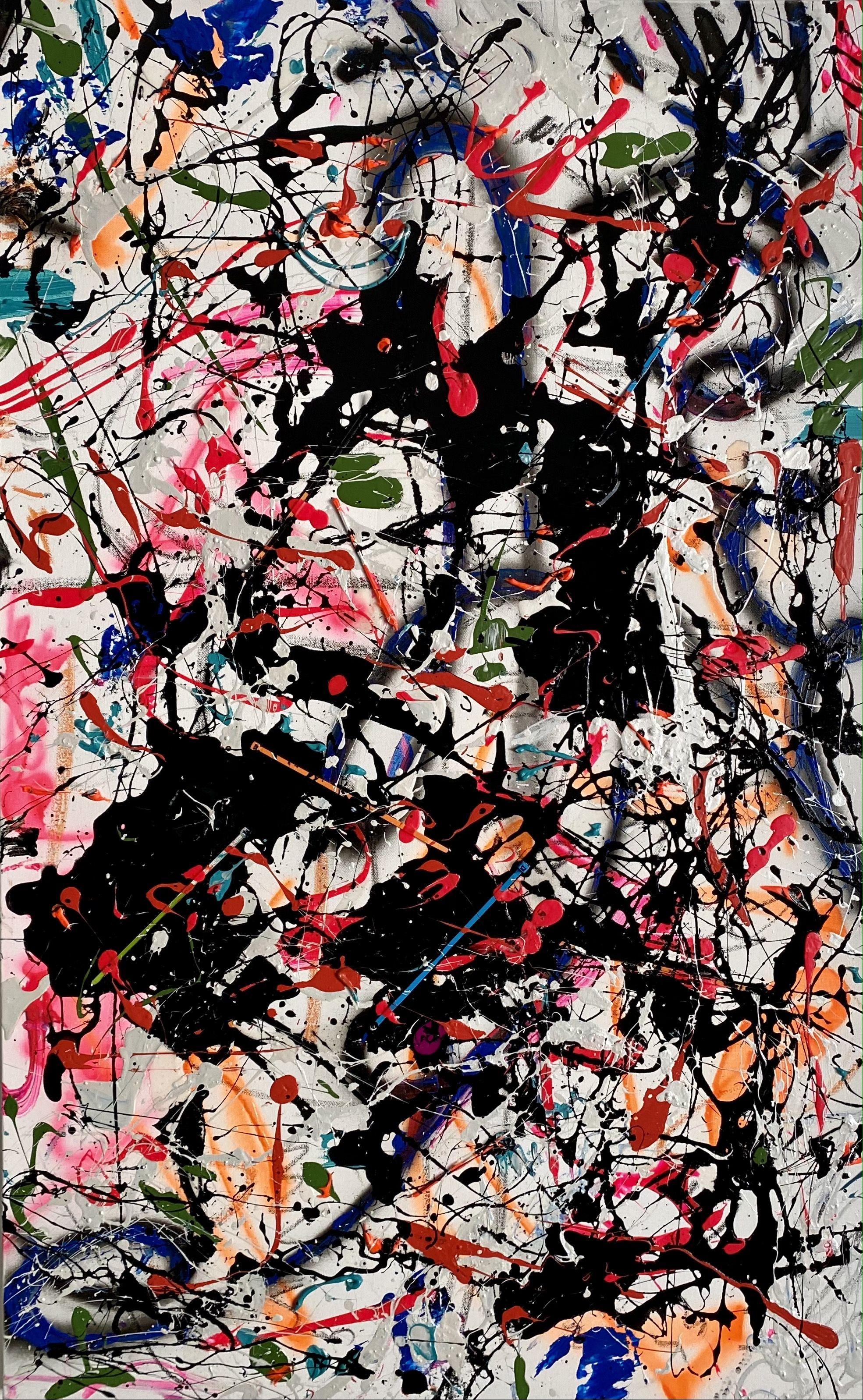 Unconscious Boundaries, Mixed Media on Canvas - Mixed Media Art by Jakob Gold