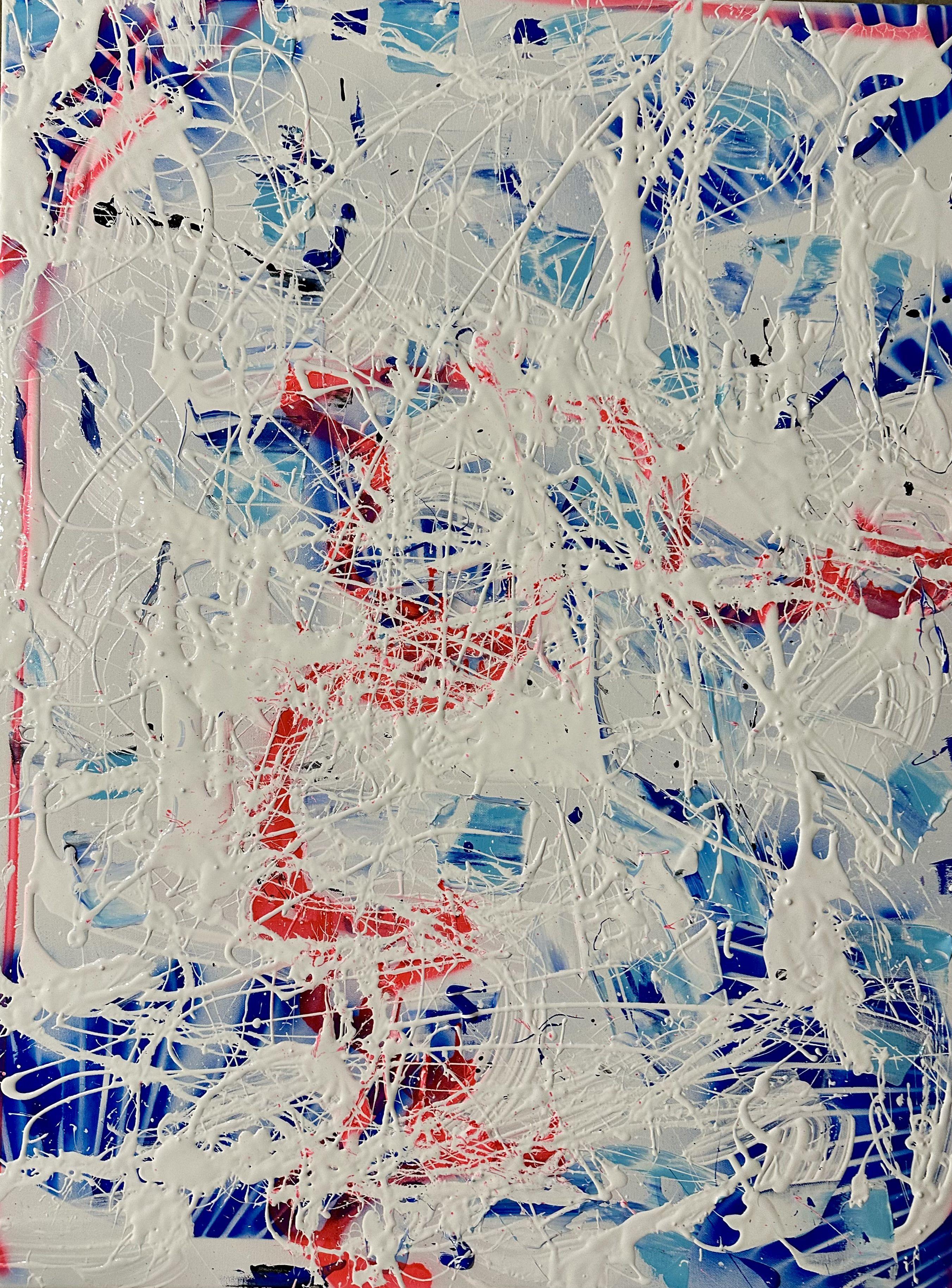 Abstract Painting de Jakob Gold - Cubrir de rosa, Pintura, Acrílico sobre lienzo