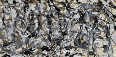 Gold line, Painting, Acrylic on Canvas