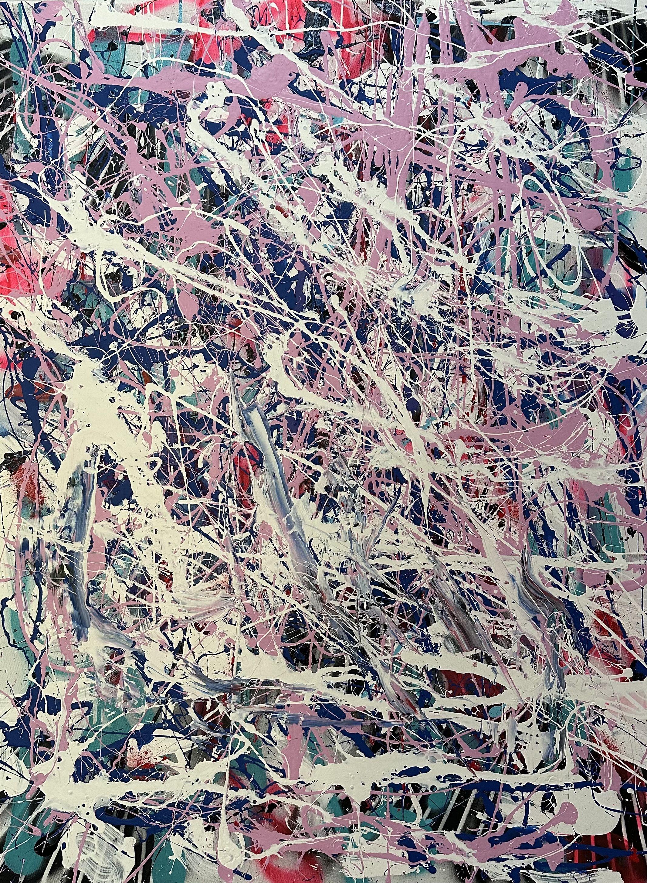 Abstract Painting di Jakob Gold - S399, Pittura, Acrilico su tela