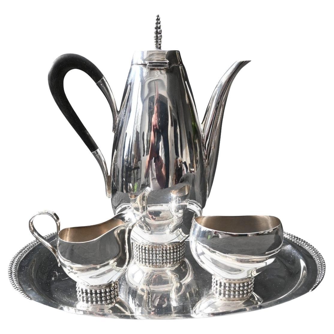 Jakob Grimminger, Art Deco Tea / Coffee Service, Tête-à-tête, German Design For Sale