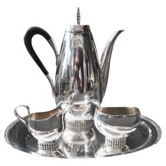 Jakob Grimminger, Art Deco Tea / Coffee Service, Tête-à-tête, German Design