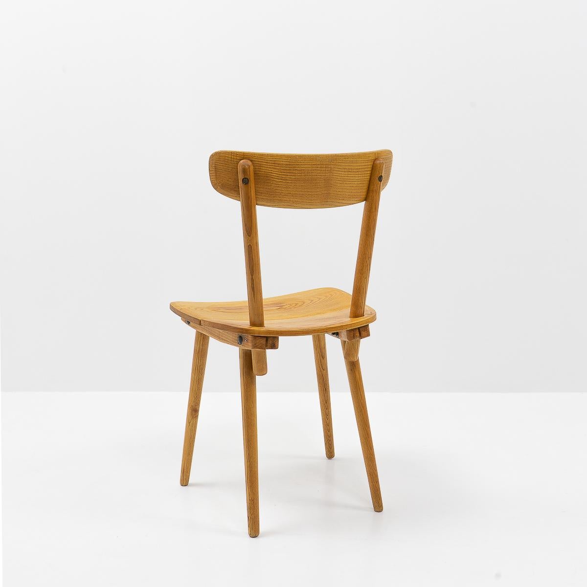 Jakob Müller Side Chair for Wohnhilfe, Switzerland, 1950s In Good Condition For Sale In Renens, CH