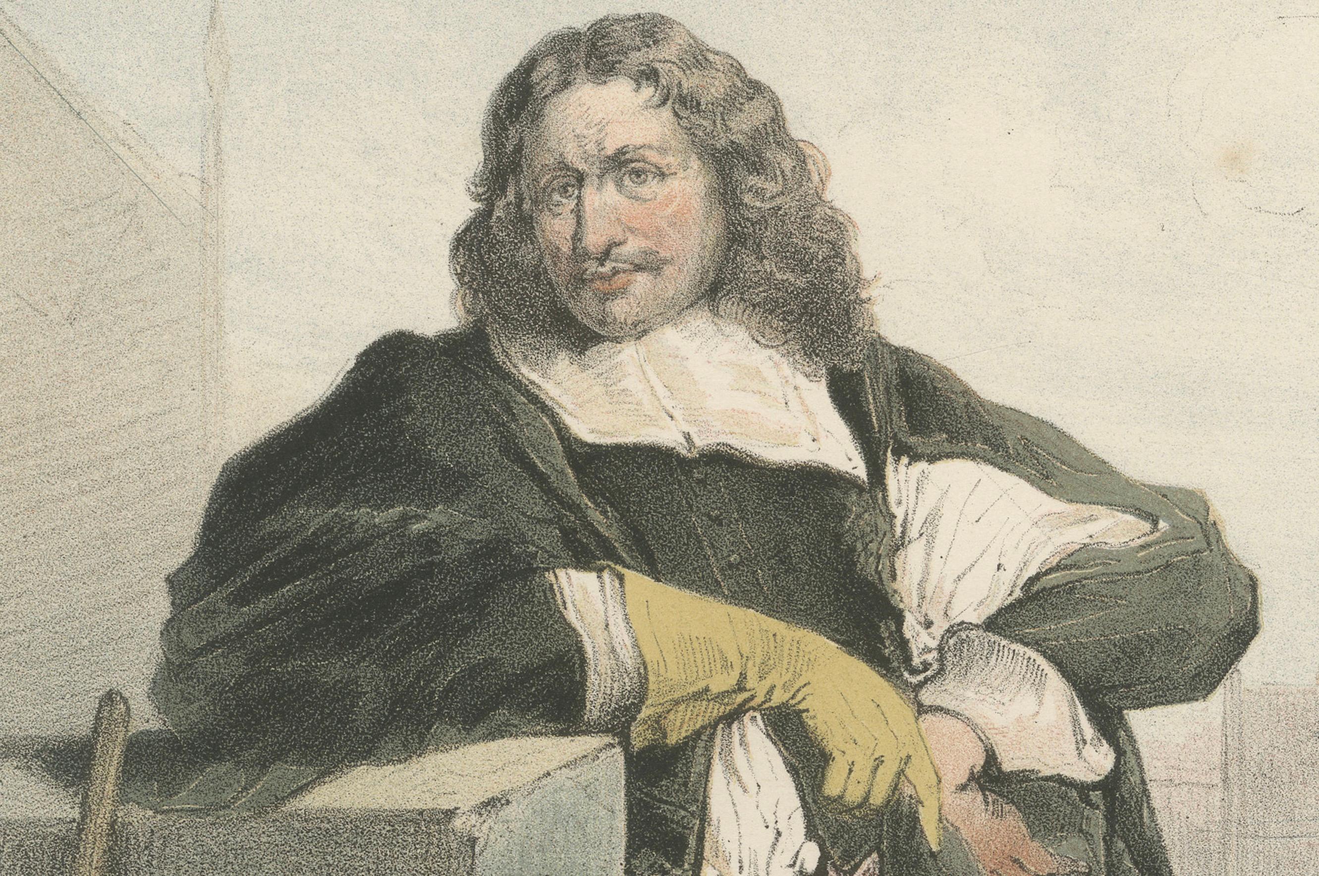 Jakob van Campen - Niederländischer Architekt und Künstler, 19. Jahrhundert  Lithographie (Mittleres 19. Jahrhundert) im Angebot