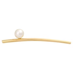 Jakobi Needle, Set with 1 South Sea Pearl D, Approx. Champagne Color
