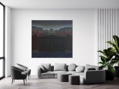 Bad Dog - Contemporary Atmospheric Oil Painting, Large Format Painting