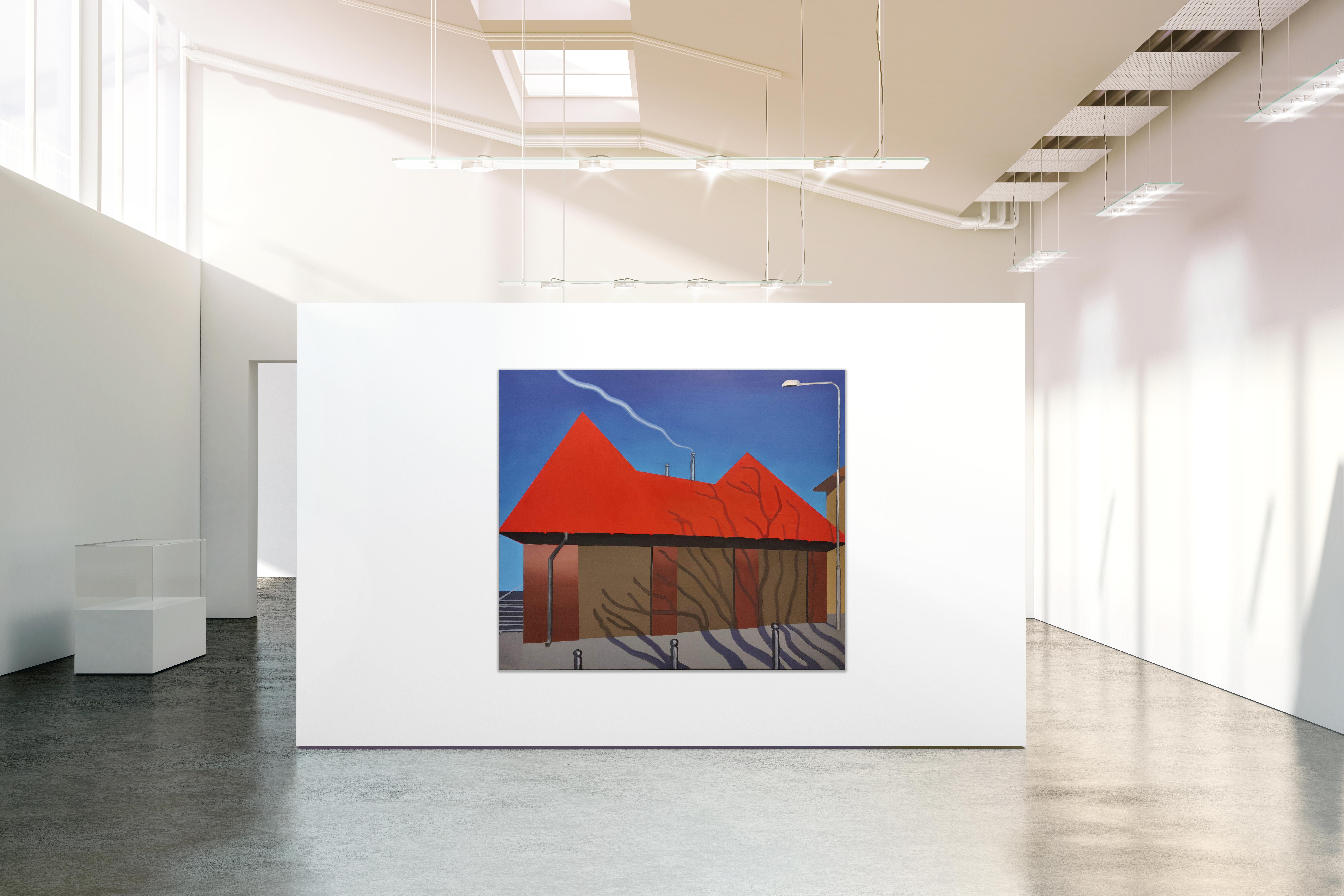 Konklave, Zeitgenössische kraftvolle figurative Ölgemälde, Großformat – Painting von Jakub Malinowski