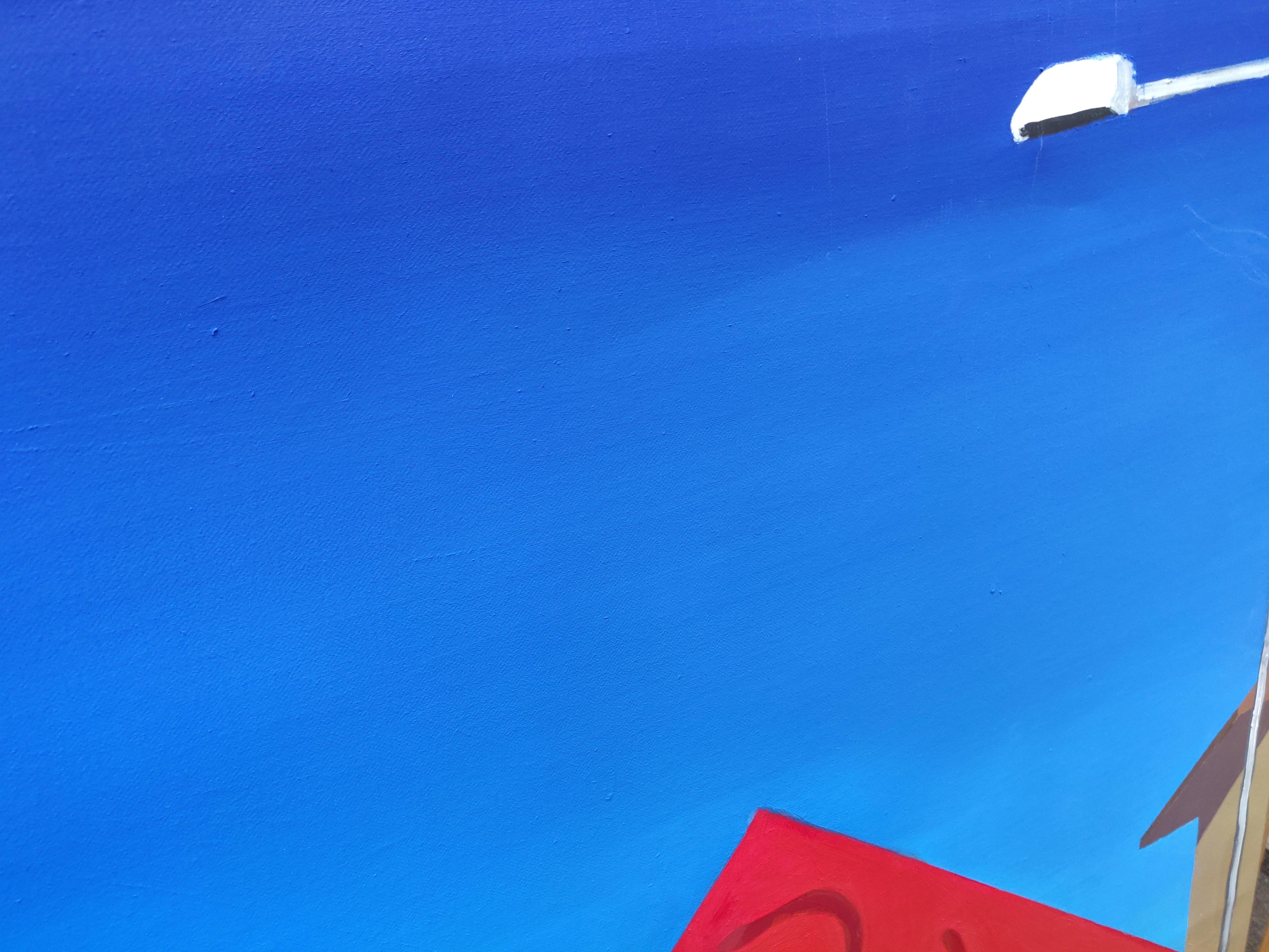 Konklave, Zeitgenössische kraftvolle figurative Ölgemälde, Großformat im Angebot 1