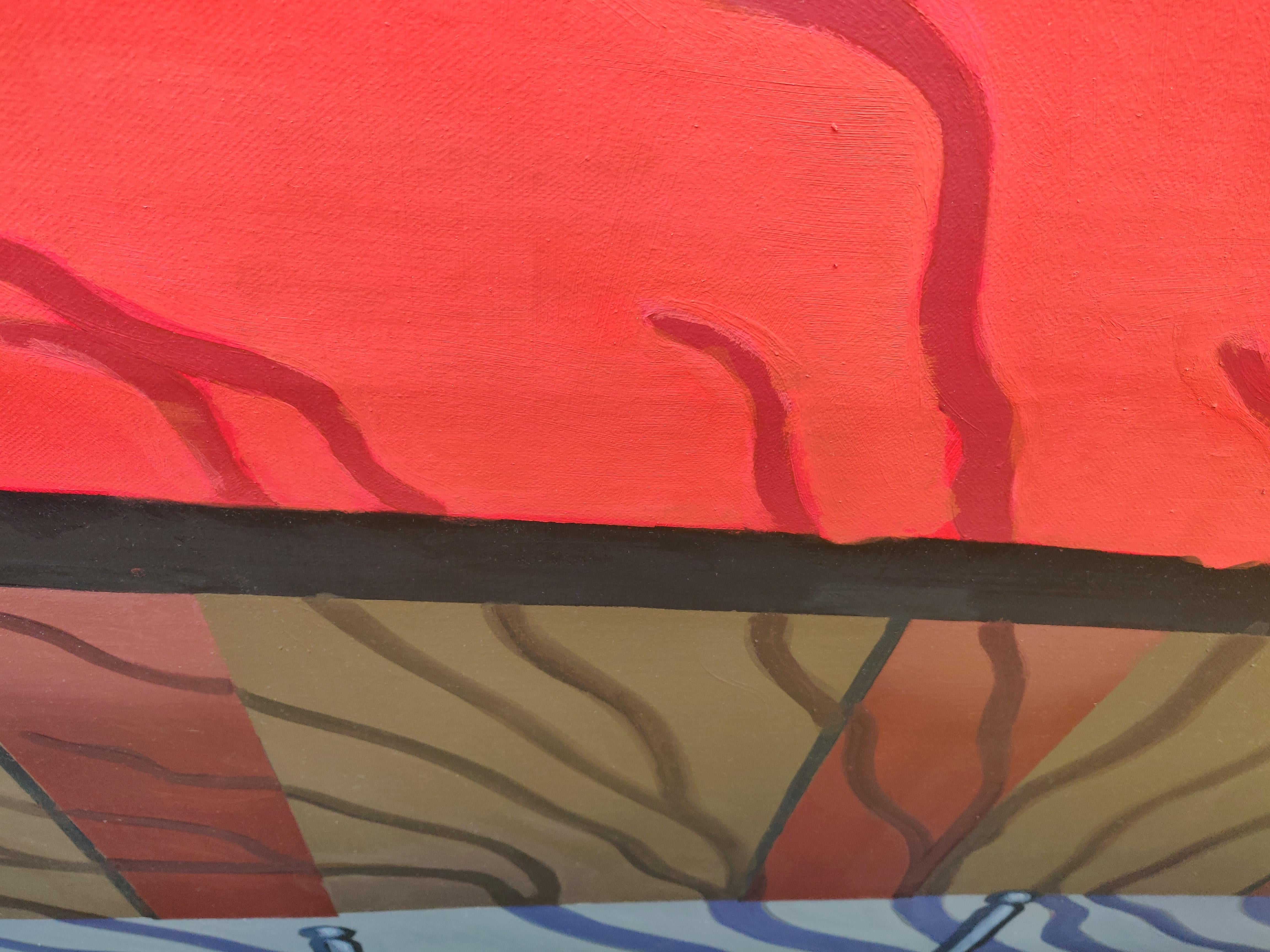 Konklave, Zeitgenössische kraftvolle figurative Ölgemälde, Großformat im Angebot 4