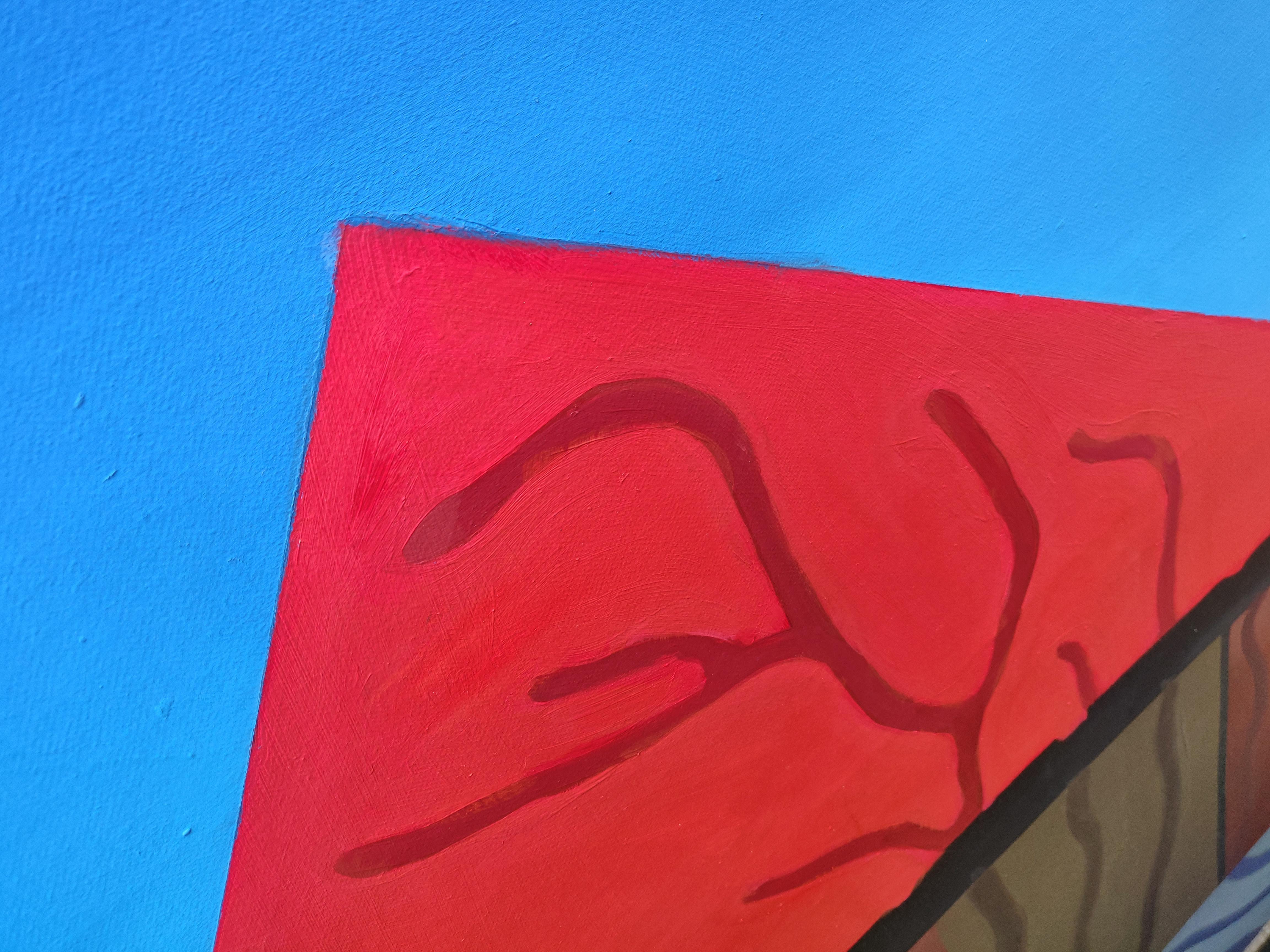 Konklave, Zeitgenössische kraftvolle figurative Ölgemälde, Großformat im Angebot 5