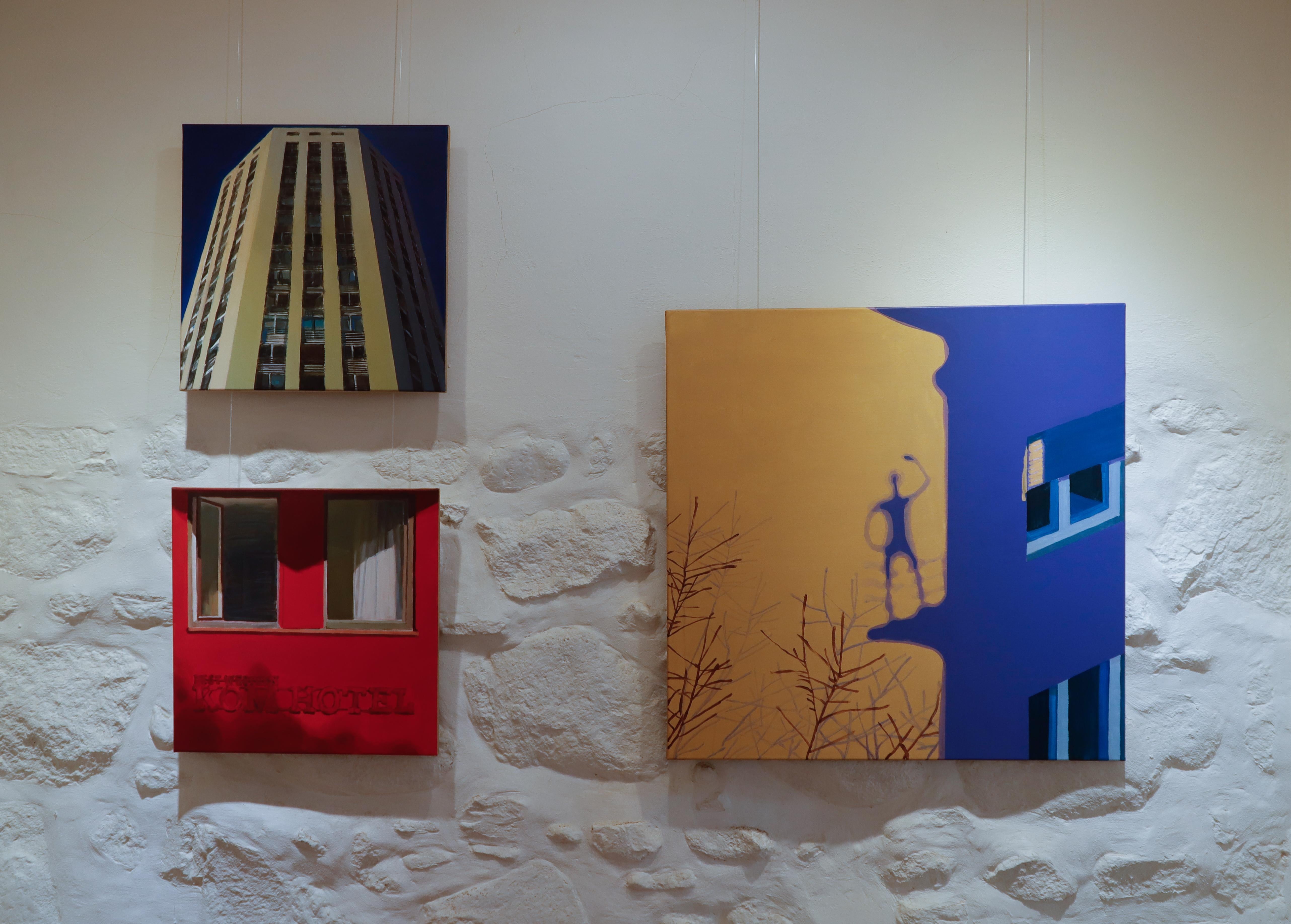 Grüße aus Ungarn  -  Zeitgenössisches kraftvolles figuratives Ölgemälde – Painting von Jakub Malinowski