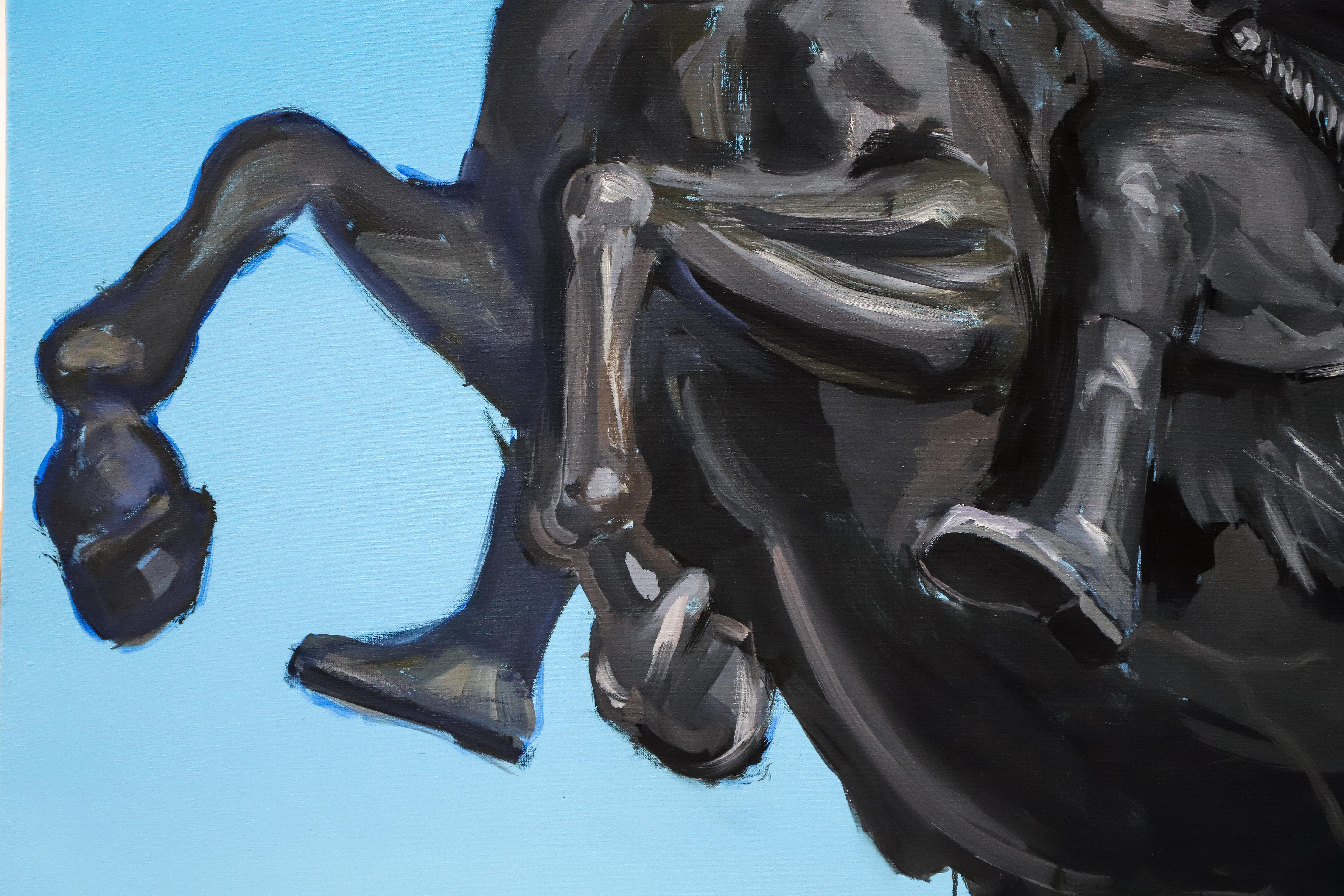 Gris De Payne, from Ex Heroes Series - Large Format Oil Painting, Monument For Sale 2