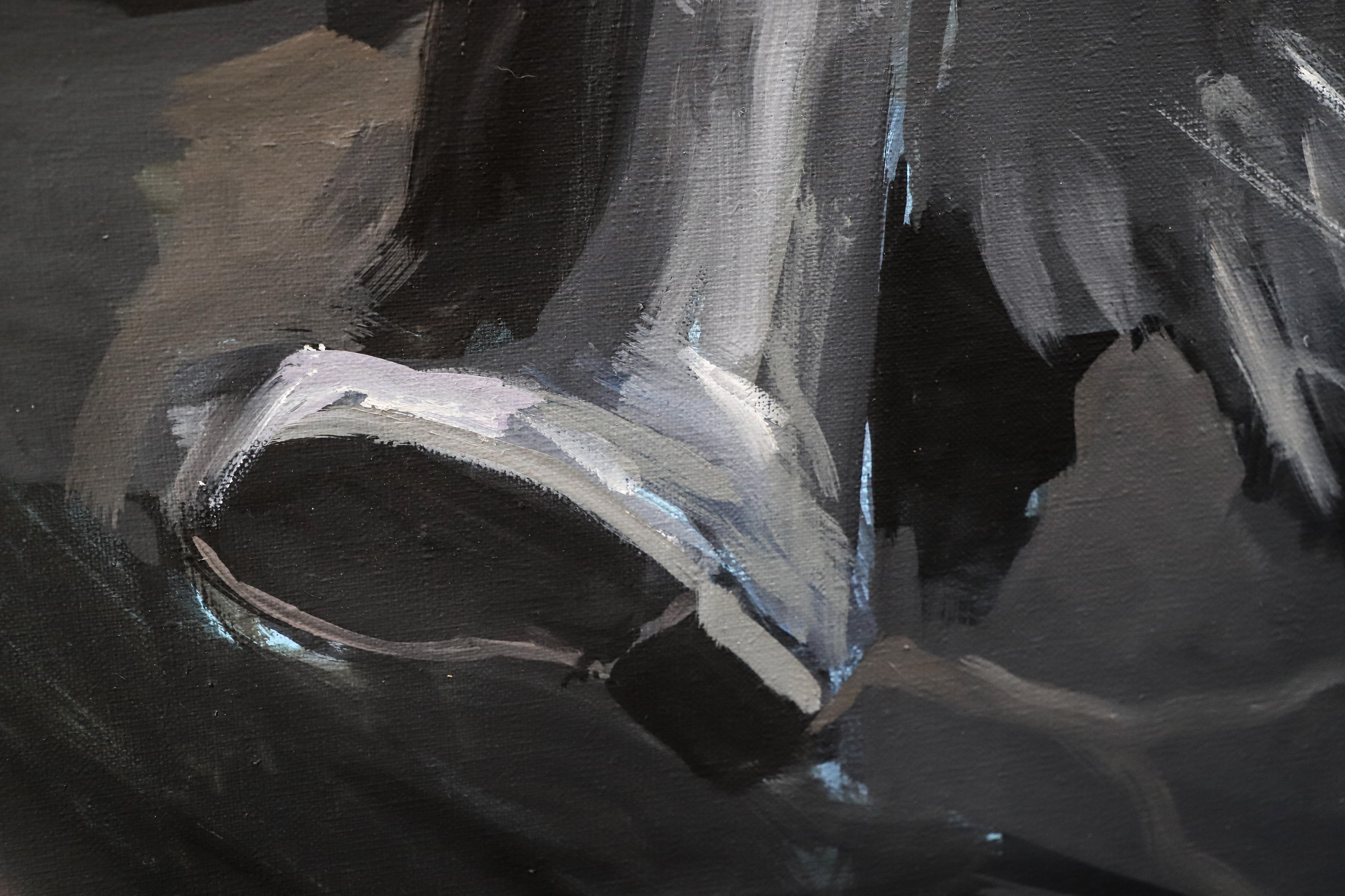 Gris De Payne, from Ex Heroes Series - Large Format Oil Painting, Monument For Sale 6