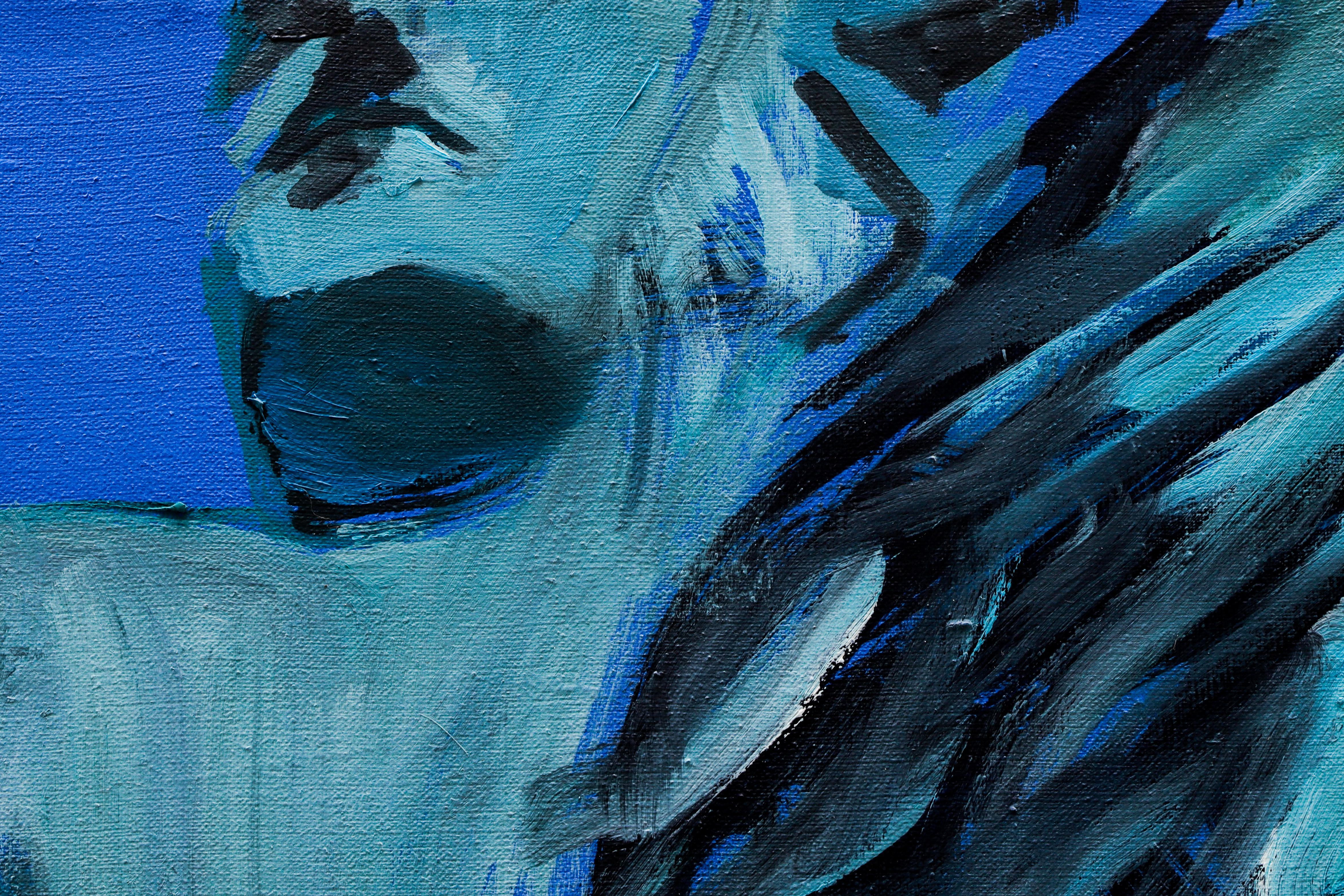 Terra Verde, from Ex Heroes Series - Large Format Oil Painting, Monument Statue For Sale 1