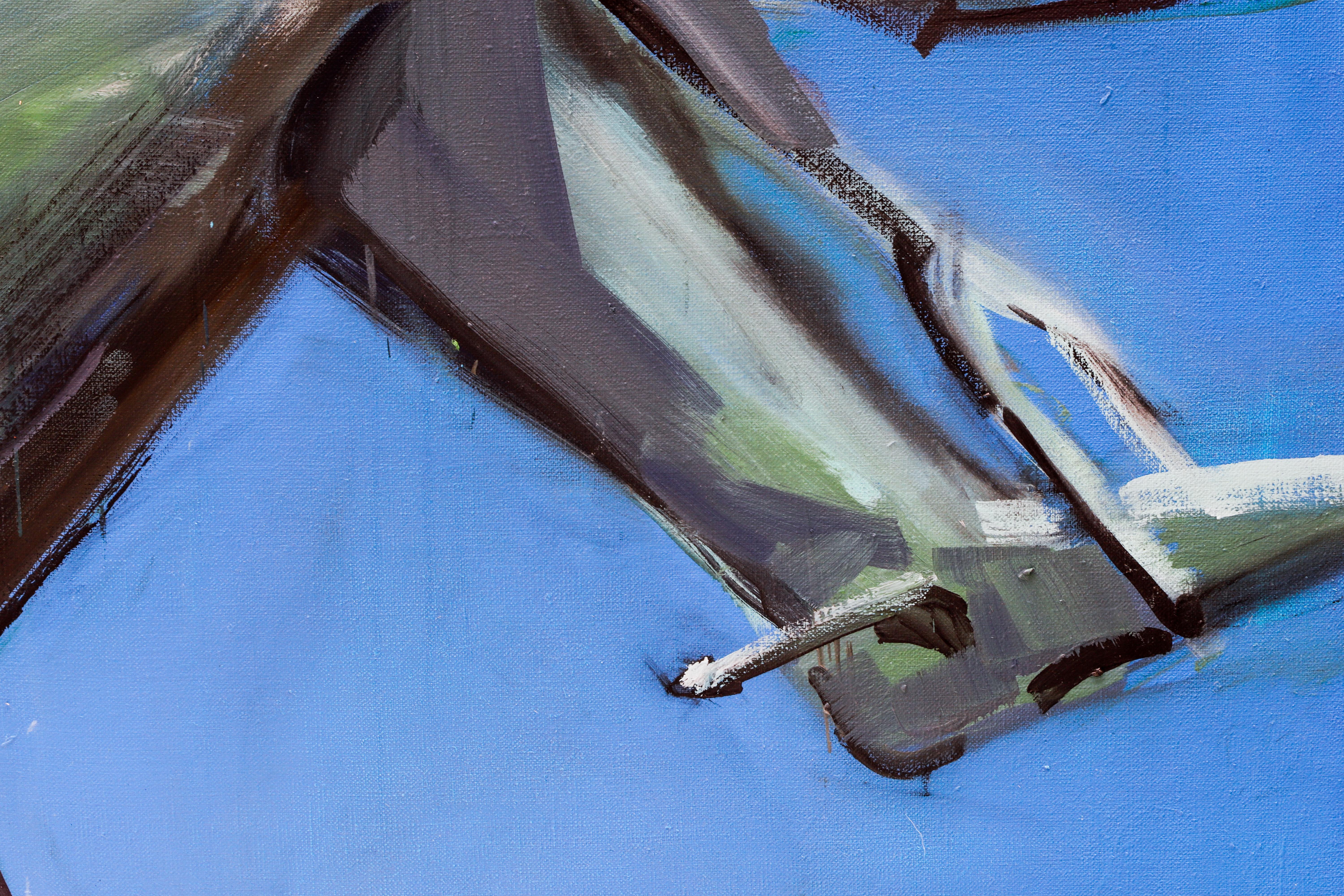 Terra Verde, from Ex Heroes Series - Large Format Oil Painting, Monument Statue For Sale 3