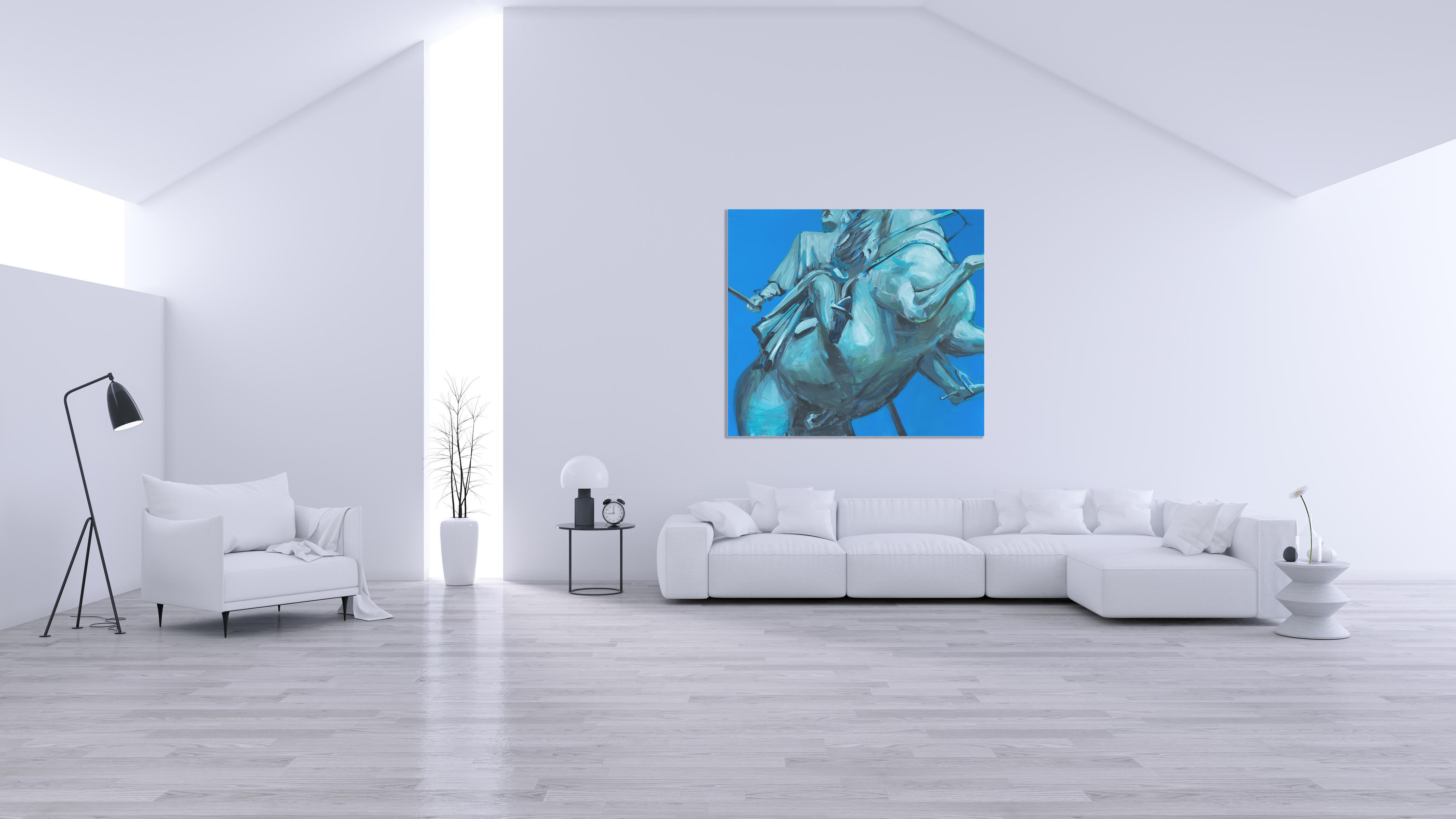 Terra Verde, from Ex Heroes Series - Large Format Oil Painting, Monument Statue For Sale 6