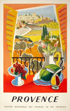Französisches Originalplakat von Jal, Provence, SNCF, 1945