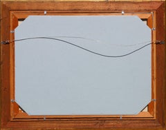 Range de montagnes, peinture à l'huile sur toile de Jalal Gharbi