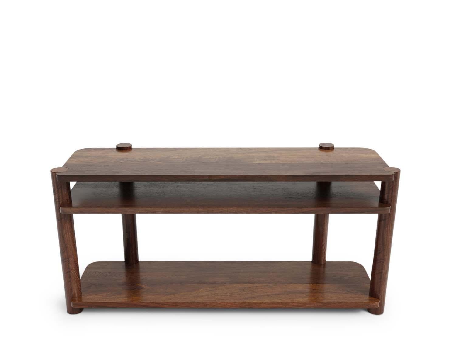 The Jalama Console pairs sturdy hardwood dowels with cascading selves that play with various soft corners.

The Lawson-Fenning Collection is designed and handmade in Los Angeles, California. Reach out to discover what options are currently in stock.