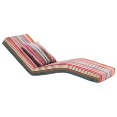 Jalamar Indoor Multi-Color Stripes Chaise Longue by MissoniHome