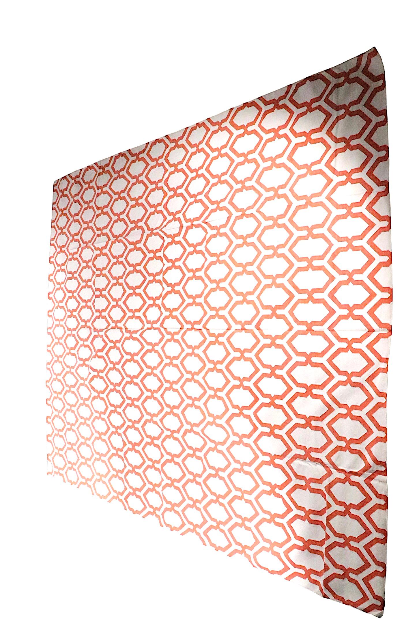 Contemporary Jali Orange Dhurrie by the Rug Company, circa 2014 For Sale