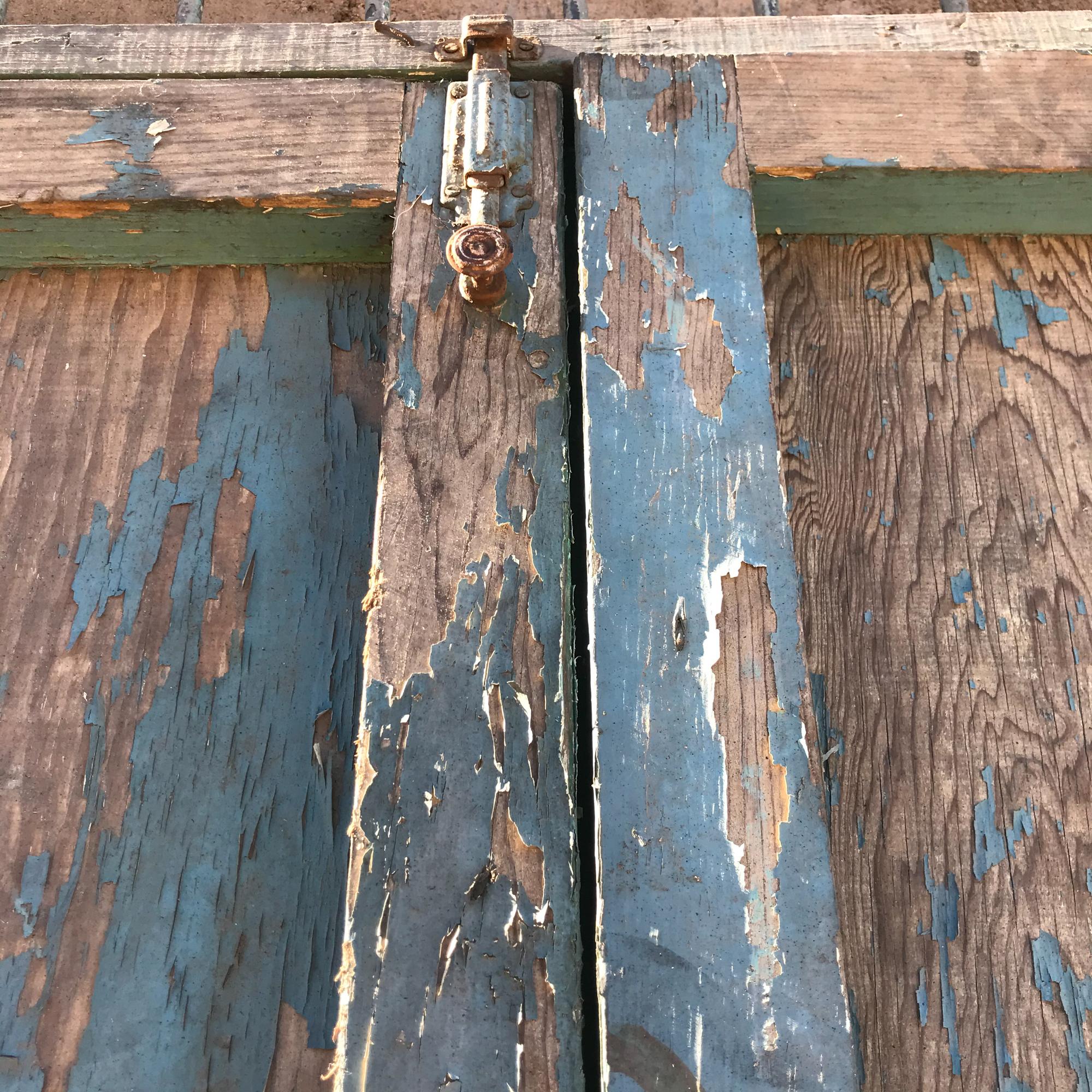 Rustikale Scheunentüren aus Mesquite-Holz Jalisco Mexiko, Hacienda, 1920er Jahre  im Angebot 5