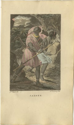 Jalofs, West Africa – Antique Hand-Colored Ethnographic Engraving (c.1810)