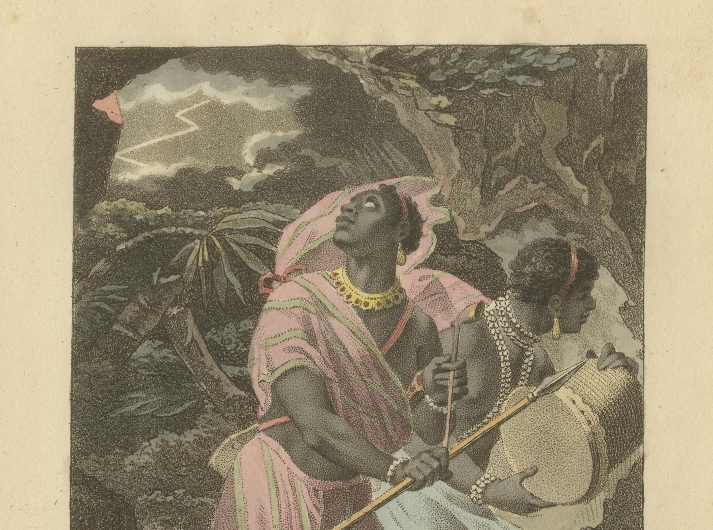 Jalofs, West Africa – Antique Hand-Colored Ethnographic Engraving (c.1810)