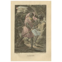 Jalofs, West Africa – Antique Hand-Colored Ethnographic Engraving (c.1810)