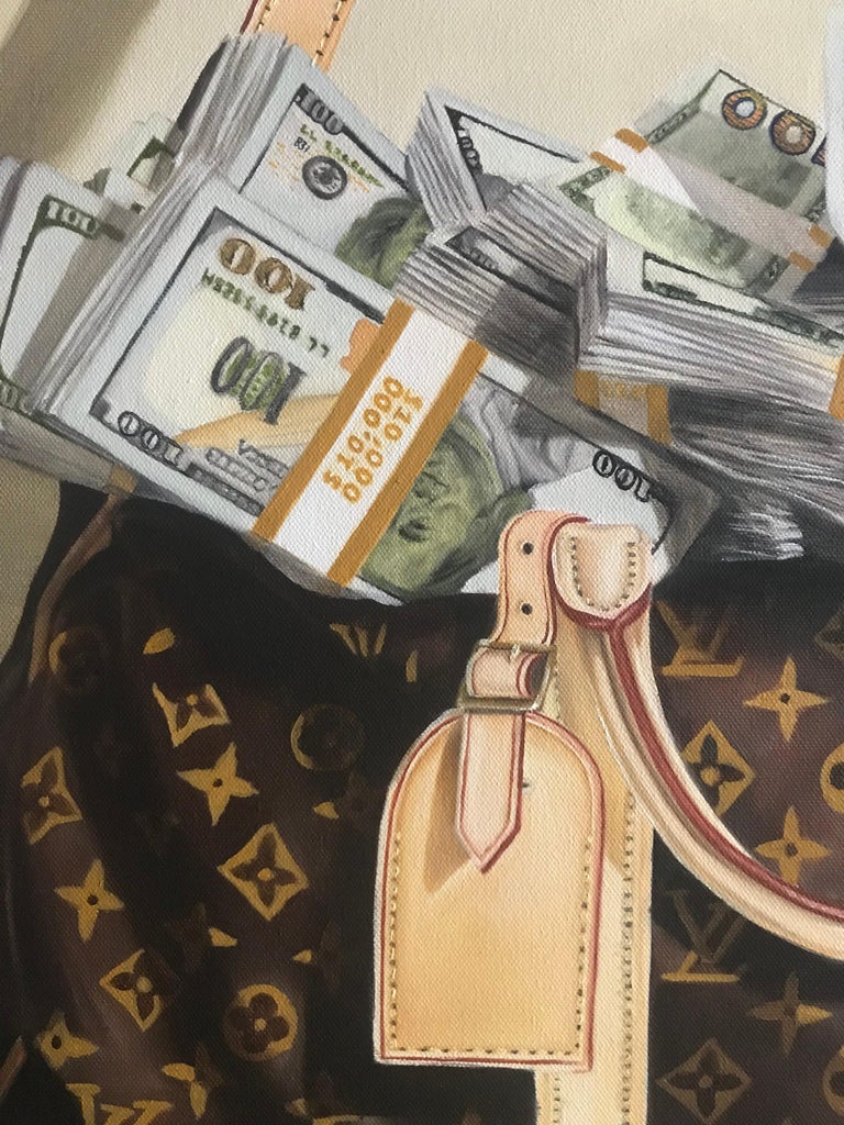 Jamaal Peterman Money Bag, Painting For Sale at 1stdibs