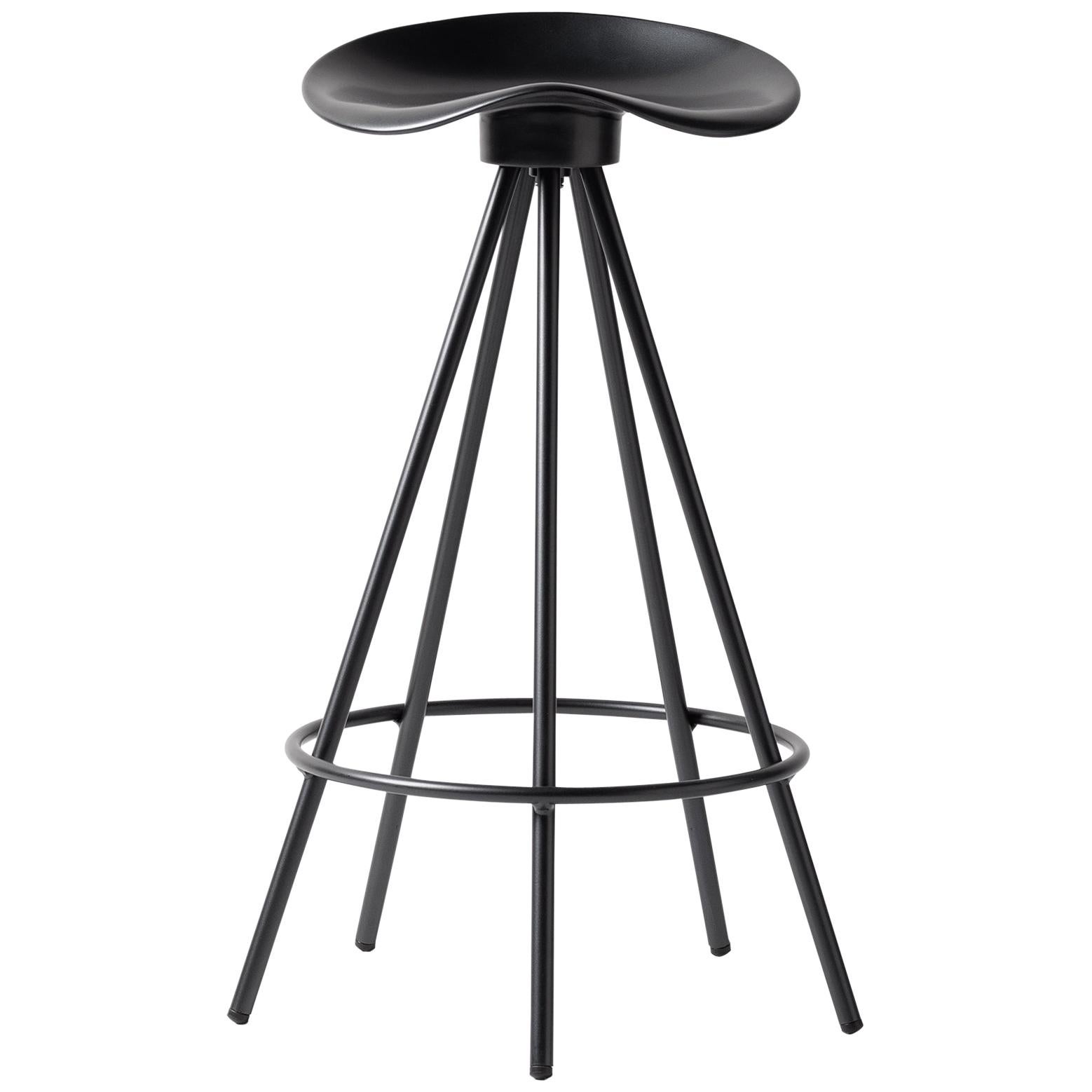 Jamaica stool by Pepe Cortes painted black kitchen couter top with swivel seat  For Sale