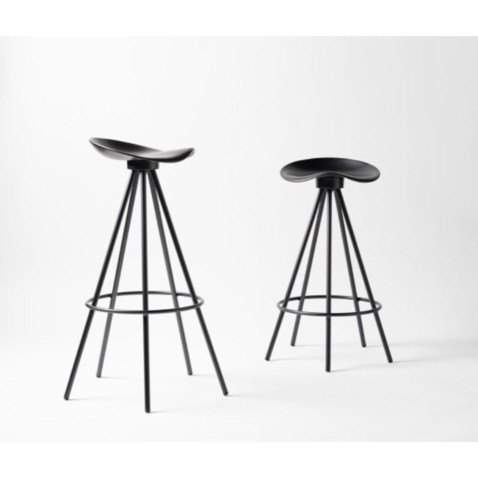 Modern Jamaica All Black Stool by Pepe Cortes For Sale