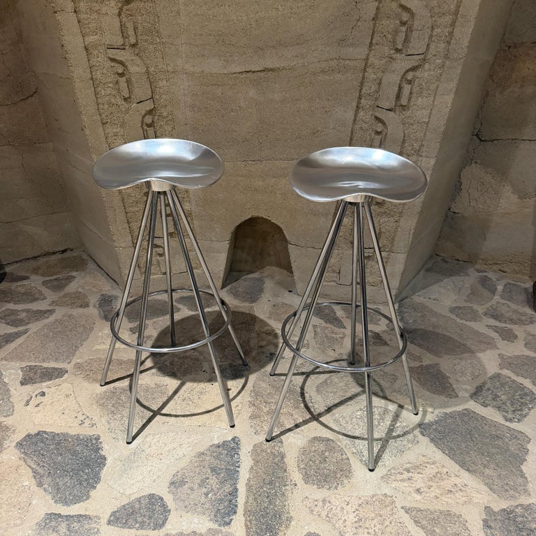Jamaica Bar Stool Pepe Cortes for Amat-3 Aluminum Post-Modern For