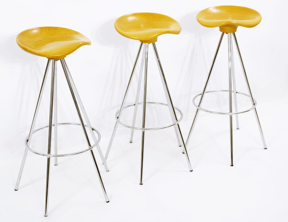 Metal 'Jamaica' Stool by Pepe Cortés for Knoll International, Spain, 1990s For Sale