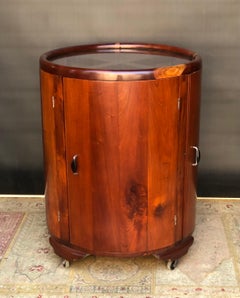 Jamaican Art Deco Round Bar/Cocktail Cabinet By Burnett Webster(circa.1934-1939)