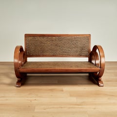 Sillón o Canapé de estilo Art Decó jamaicano