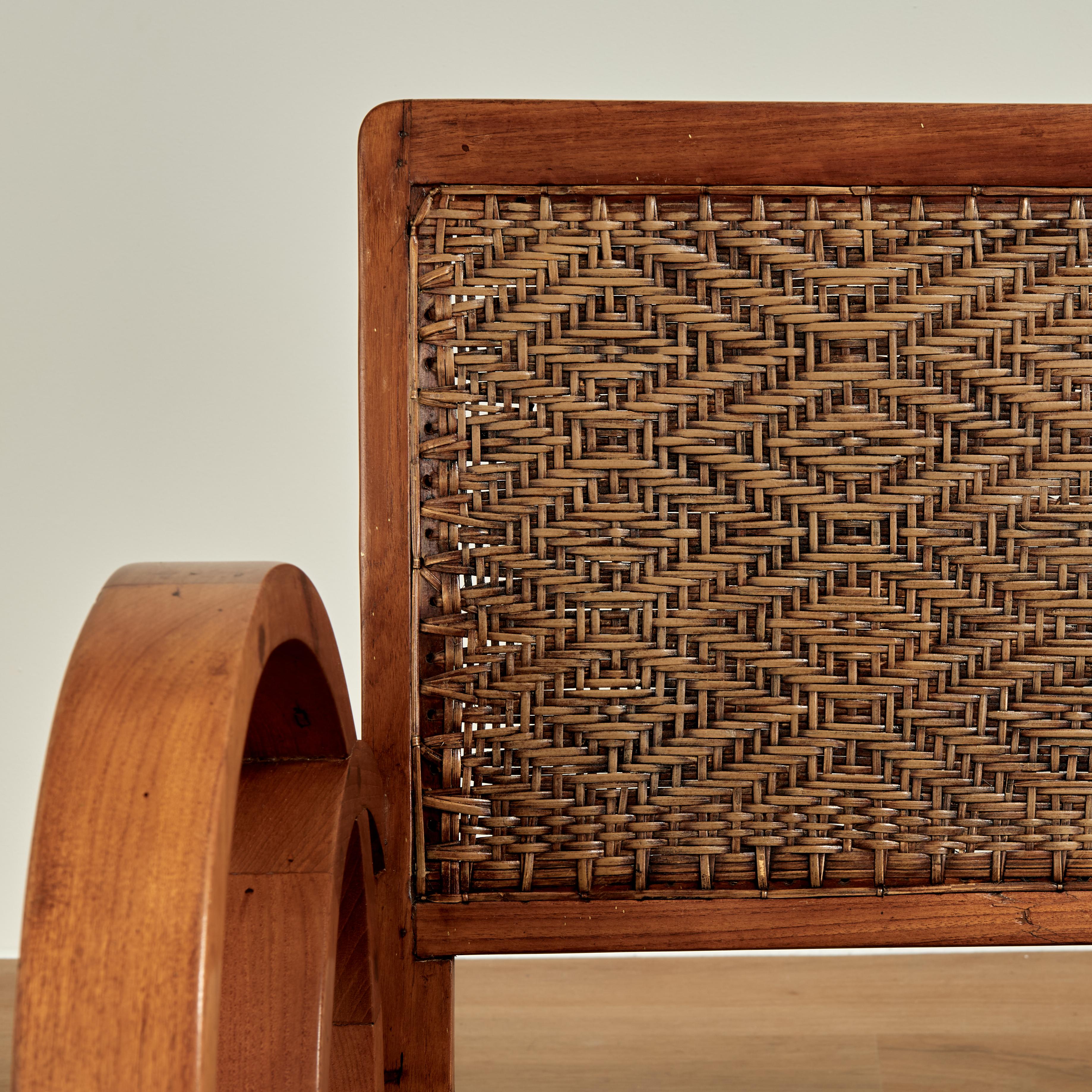 Sillón o Canapé de estilo Art Decó jamaicano Hecho a mano en venta